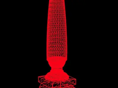 Column Low-poly 3D model