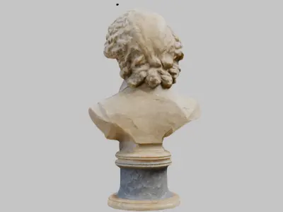 Ludwig van Beethoven Bust 3D Model Low-poly 3D model