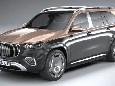 Mercedes-Benz GLS600 Maybach 2024 3D model