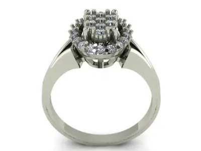 fancy ring for dimonds 3D print model