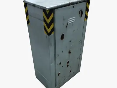 3D Electric Box Low Poly model Low-poly 3D model