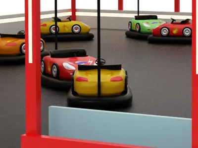 Bumper Cars 3D model