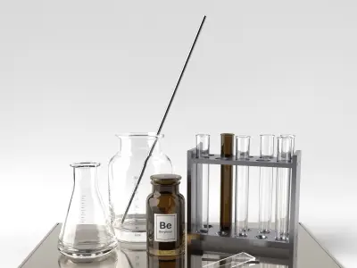 Laboratory Glassware  Free low-poly 3D model