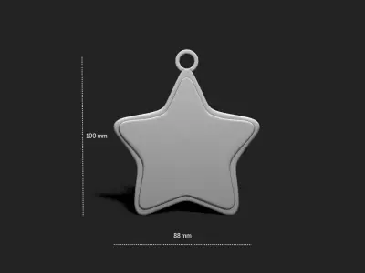 Christmas Cookie Ornament - Pendant -  Christmas Tree 9 3D print model