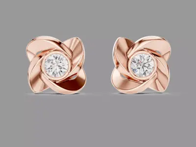Diamond Earrings  3D print model