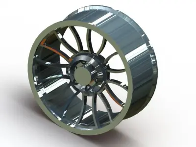 Rim silver wheel Free 3D model