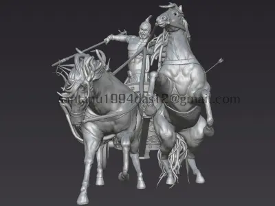 Roman Warrior 3d Print Model 3D print model