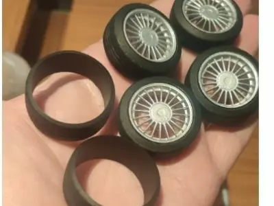 Alpina Wheels with Tires 3D print model