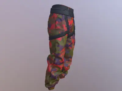 MILITARY PANTS PBR Low-poly 3D model