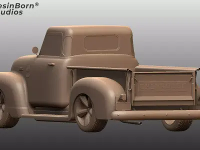 Chevrolet 1957 Classic Pickup Truck  3D print model