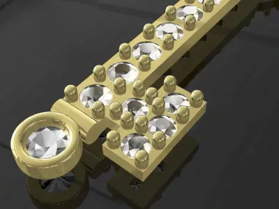 KEY JEWEL  setting stones and prongs good calibrated  3D print model