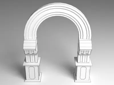 English Arch 3D model buy