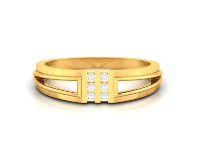 Solitaire Ring 3dm STL OBJ FBX Render Details 3D print model
