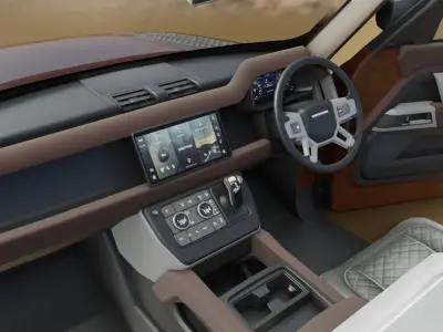 Land Rover Defender 130 Low-poly 3D model