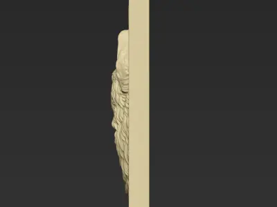 Wolf Head A136 3D print model