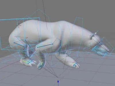 Polar Bear Animated 3D model
