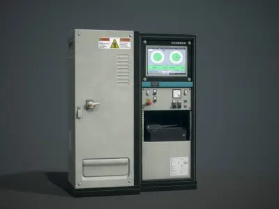 Control panel Low-poly 3D model