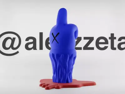 Kaws Fuck Fake Friends BFF Textured Low-poly 3D model