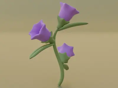 Flower bell 3D model for 3D print 3D print model