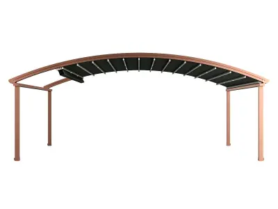 Motorized Pergola 4 copper matte 3D model