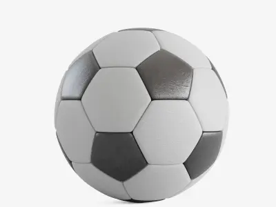 Soccer Ball 4K Resolution Low-poly 3D model