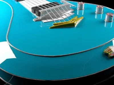 guitar electric Free 3D model