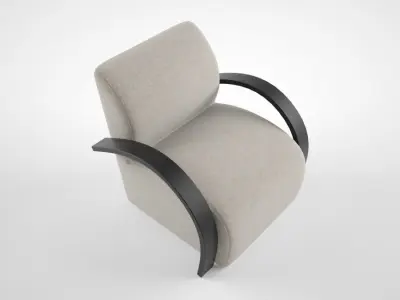 J Robert Scott Hampton Armchair 3D model