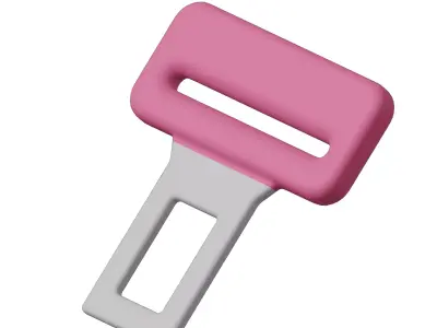 Baby Car Seat Buckle Toy 3D model