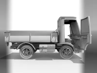 Caminhao de Carga  Low-poly 3D model