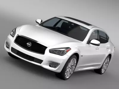 Nissan Fuga Hybrid L Y51 2017 3D model