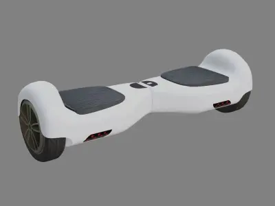 Electric Unicycle Scooter - SCOOTER ELECTRICO - low poly  Low-poly 3D model