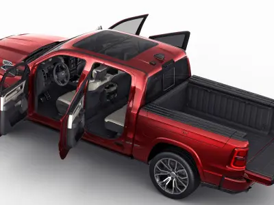 RAM 1500 2025 Tungsten 3D model