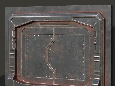 Sci-Fi Door Alpha - Free Texture