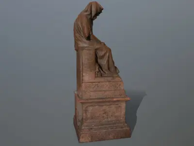 statue 1 Low-poly 3D model