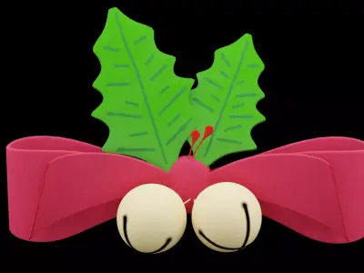 Christmas Bell Low-poly 3D model buy
