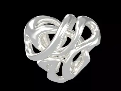 Abstract Heart Shape v2 001 Low-poly 3D model