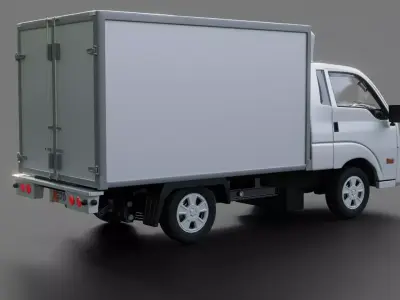 Kia Bongo K2700 Commercial Box Truck 3D model
