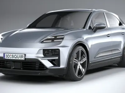 Porsche Macan Turbo 2025 3D model