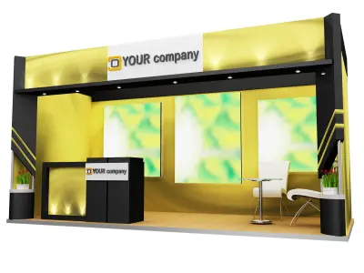 Booth Exhibition Stand a578b 3D model