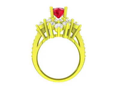 A6531 Luxury Diamond Women Fashion Ring 3D print model