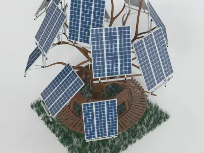 Solar Cell 3D model