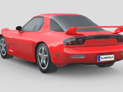 Mazda RX-7 1999 Low-poly 3D model