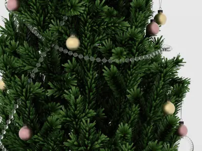 Christmas Tree in a pot 2 model 3D model