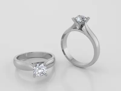 Round 0-75-CT Quarter Round Profile Shank Width 2-90 mm 3D print model