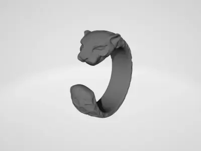 Jaguar Ring 3D print model