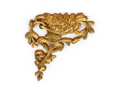 Classic carved decor ornament 356 3D model