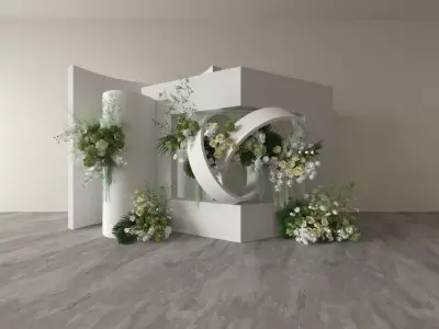 Floristry Fine art display 3D model