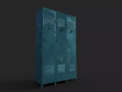 Locker Low-poly 3D model