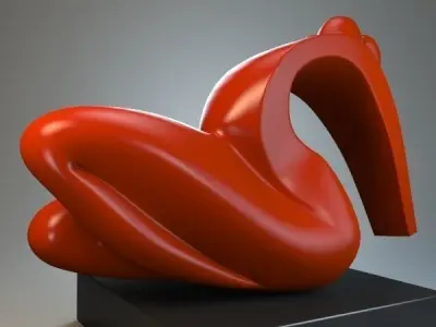 Female sculpture forms 3D model