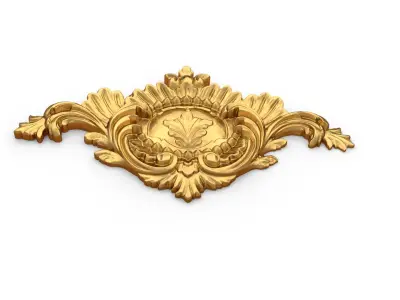 Classic carved decor ornament 373 3D model
